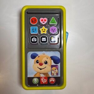 Fisher-Price Laugh & Learn 2-in-1 Slide to Learn Smart Phone HLY61 Yellow Toy